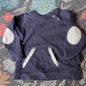 Navy Blue Boden Sweatshirt with Elbow Patches